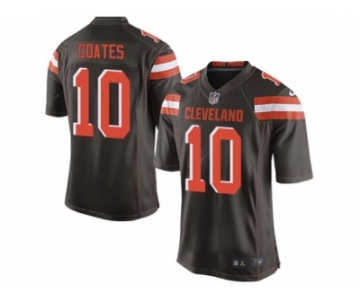 Men Nike Cleveland Browns #10 Sammie Coates Game Brown Team Color NFL Jersey