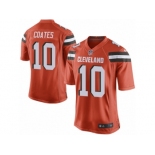 Men Nike Cleveland Browns #10 Sammie Coates Game Orange Alternate NFL Jersey