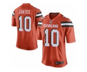 Men Nike Cleveland Browns #10 Sammie Coates Game Orange Alternate NFL Jersey