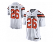 Men Nike Cleveland Browns #26 Derrick Kindred Game White NFL Jersey