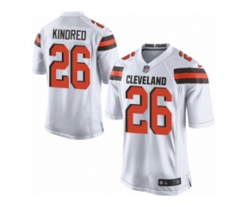 Men Nike Cleveland Browns #26 Derrick Kindred Game White NFL Jersey