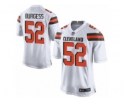 Men Nike Cleveland Browns #52 James Burgess Game White NFL Jersey