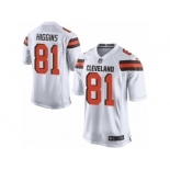 Men Nike Cleveland Browns #81 Rashard Higgins Game White NFL Jersey