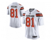 Men Nike Cleveland Browns #81 Rashard Higgins Game White NFL Jersey