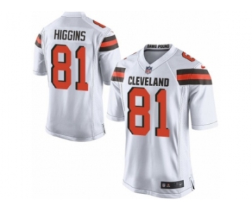 Men Nike Cleveland Browns #81 Rashard Higgins Game White NFL Jersey