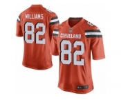 Men Nike Cleveland Browns #82 Kasen Williams Game Orange Alternate NFL Jersey