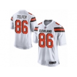 Men Nike Cleveland Browns #86 Randall Telfer Game White NFL Jersey