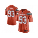 Men Nike Cleveland Browns #93 Trevon Coley Game Orange Alternate NFL Jersey