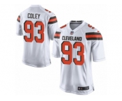 Men Nike Cleveland Browns #93 Trevon Coley Game White NFL Jersey