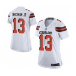 Men's Cleveland Browns #13 Odell Beckham Jr. Game White Football Jersey