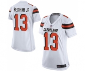 Men's Cleveland Browns #13 Odell Beckham Jr. Game White Football Jersey