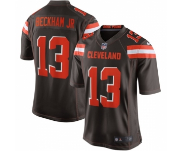 Men's Cleveland Browns #13 Odell Beckham Jr Nike Brown Game Jersey