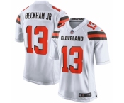 Men's Cleveland Browns #13 Odell Beckham Jr Nike White Game Jersey