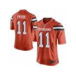 Men's Nike Cleveland Browns #11 Terrelle Pryor Game Orange Alternate NFL Jersey