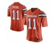 Men's Nike Cleveland Browns #11 Terrelle Pryor Game Orange Alternate NFL Jersey