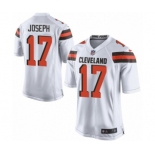 Men's Nike Cleveland Browns #17 Greg Joseph Game White NFL Jersey