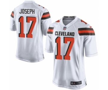 Men's Nike Cleveland Browns #17 Greg Joseph Game White NFL Jersey