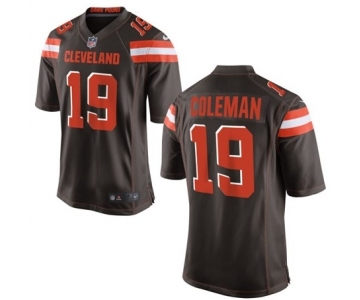 Men's Nike Cleveland Browns #19 Corey Coleman Game Brown Team Color NFL Jersey