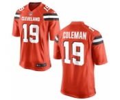 Men's Nike Cleveland Browns #19 Corey Coleman Game Orange Alternate NFL Jersey