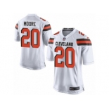 Men's Nike Cleveland Browns #20 Rahim Moore Game White NFL Jersey