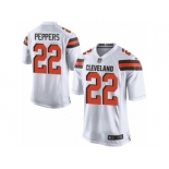 Men's Nike Cleveland Browns #22 Jabrill Peppers Game White NFL Jersey