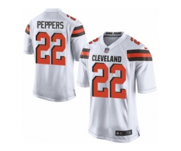 Men's Nike Cleveland Browns #22 Jabrill Peppers Game White NFL Jersey