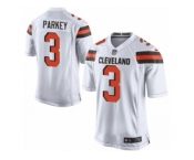 Men's Nike Cleveland Browns #3 Cody Parkey Game White NFL Jersey