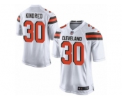 Men's Nike Cleveland Browns #30 Derrick Kindred Game White NFL Jersey