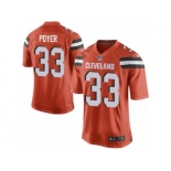 Men's Nike Cleveland Browns #33 Jordan Poyer Game Orange Alternate NFL Jersey