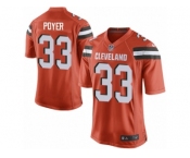 Men's Nike Cleveland Browns #33 Jordan Poyer Game Orange Alternate NFL Jersey