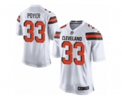 Men's Nike Cleveland Browns #33 Jordan Poyer Game White NFL Jersey