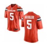 Men's Nike Cleveland Browns #5 Cody Kessler Game Orange Alternate NFL Jersey