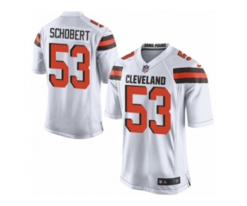 Men's Nike Cleveland Browns #53 Joe Schobert Game White NFL Jersey