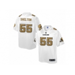 Men's Nike Cleveland Browns #55 Danny Shelton Game White Pro Line Fashion NFL Jersey