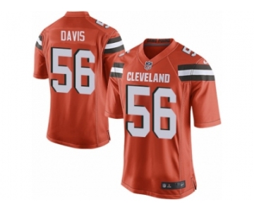 Men's Nike Cleveland Browns #56 DeMario Davis Game Orange Alternate NFL Jersey