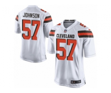 Men's Nike Cleveland Browns #57 Cam Johnson Game White NFL Jersey