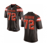 Men's Nike Cleveland Browns #72 Shon Coleman Game Brown Team Color NFL Jersey