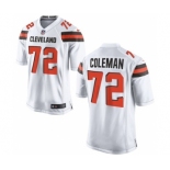 Men's Nike Cleveland Browns #72 Shon Coleman Game White NFL Jersey