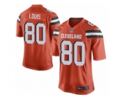 Men's Nike Cleveland Browns #80 Ricardo Louis Game Orange Alternate NFL Jersey