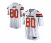 Men's Nike Cleveland Browns #80 Ricardo Louis Game White NFL Jersey