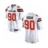 Men's Nike Cleveland Browns #90 Emmanuel Ogbah Game White NFL Jersey