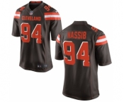 Men's Nike Cleveland Browns #94 Carl Nassib Game Brown Team Color NFL Jersey