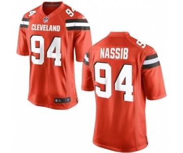 Men's Nike Cleveland Browns #94 Carl Nassib Game Orange Alternate NFL Jersey