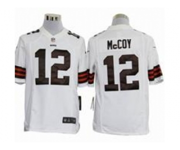 nike nfl jerseys cleveland browns #12 mccoy white[game]