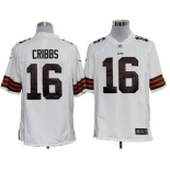 nike nfl jerseys cleveland browns #16 joshua cribbs white [Game Jersey]