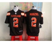 nike nfl jerseys cleveland browns #2 manziel brown[game][new style]