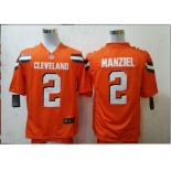 nike nfl jerseys cleveland browns #2 manziel orange[game][new style]