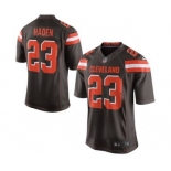 nike nfl jerseys cleveland browns #23 joe haden brown[game][new style]