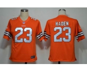 nike nfl jerseys cleveland browns #23 joe haden orange[game]