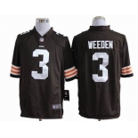 nike nfl jerseys cleveland browns #3 weeden brown[game]